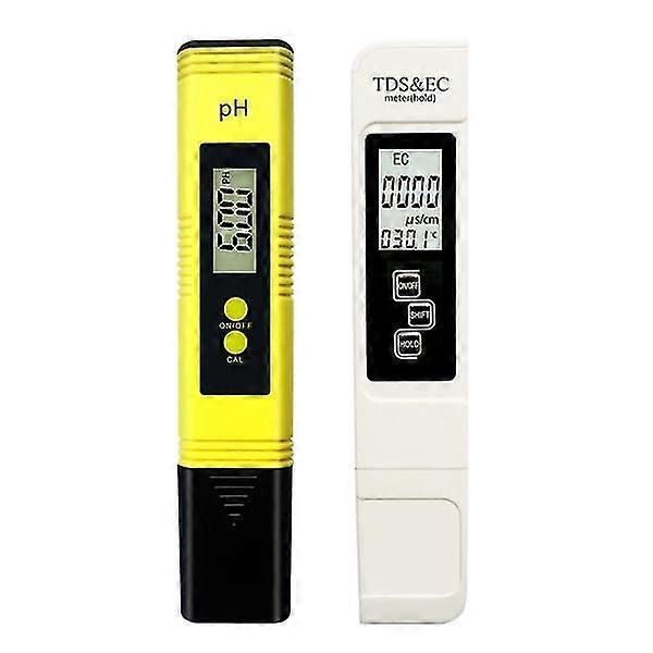 2PCS PH e TDS Meter Combo pH Meter e TDS, EC, Temperatura