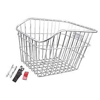 Heavy Duty Rear Bike Cargo Basket Replacement Metal Back Seat Cargo Carriers Rear Luggage Bike Rack Easy to Install Multicolor