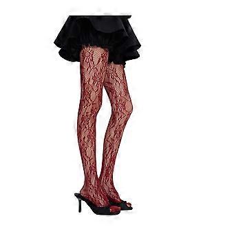 Medias de mujer con estampado floral calado, ultrafinas, transparentes, de alta elasticidad, antideslizantes, de color liso. Ideales para ir al trabajo, citas, fiestas y como complemento de la minifalda.