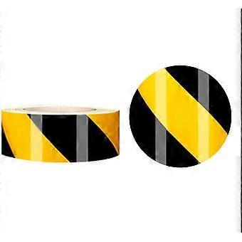 Reflecterende tape, 45,72 m * 50 mm prismatische waterdichte hoekige vorm veiligheidswaarschuwingstaperol vinyl zelfklevende veiligheidslijmtape