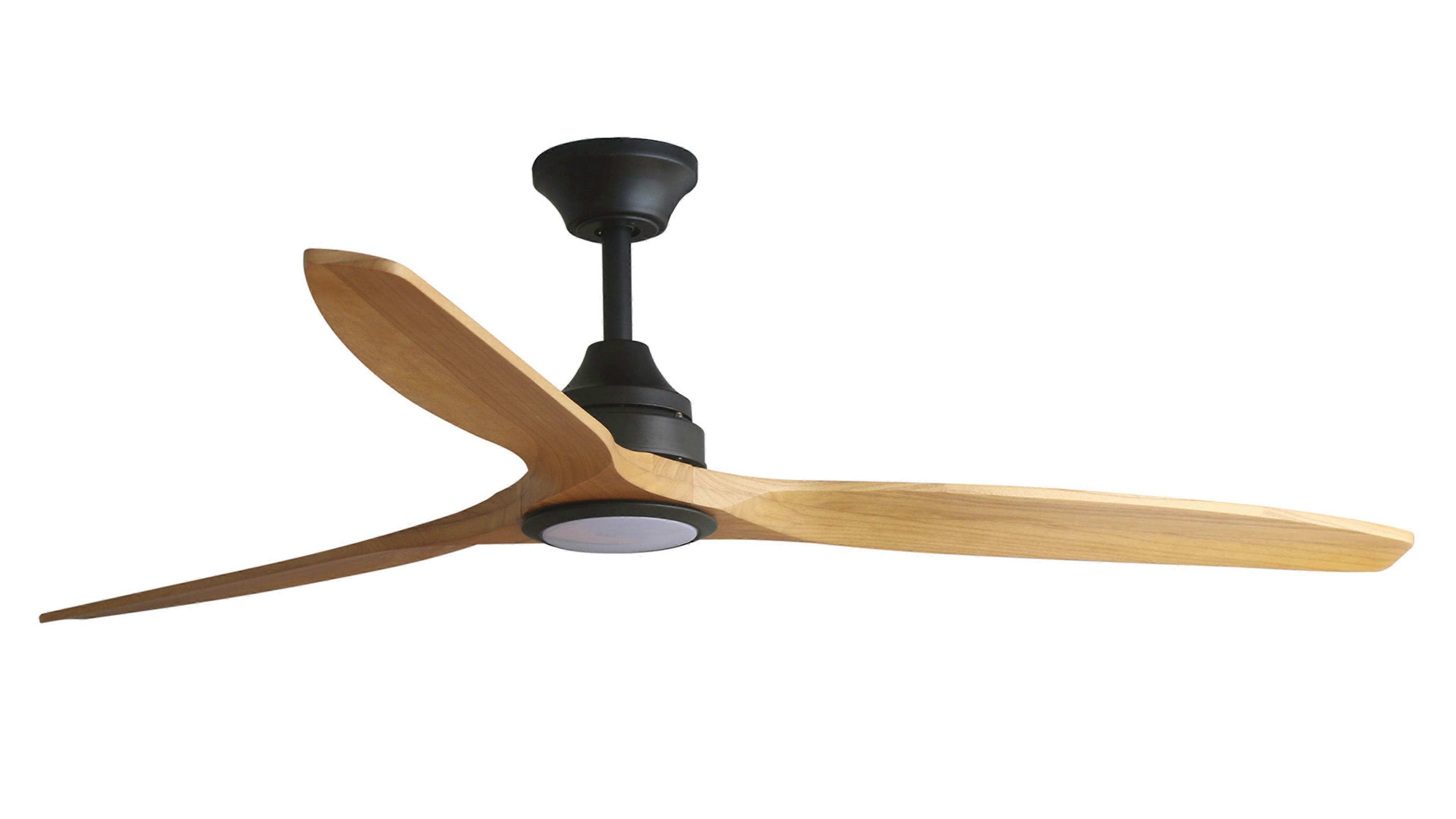 DC Ceiling Fan Alo Black with LED & Remote Control