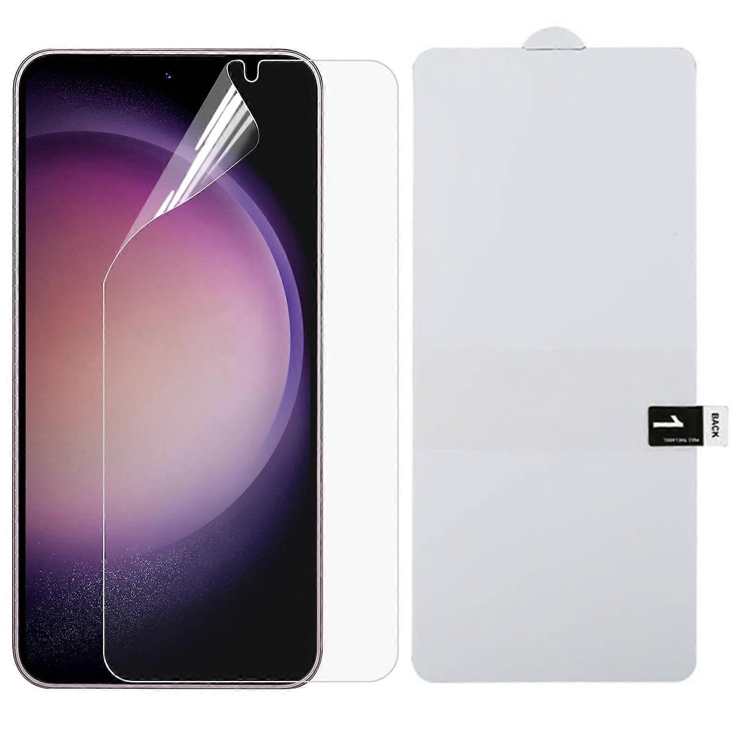 Hydrogel screen protector for Samsung Galaxy S24 Plus LCD front screen, thin