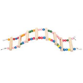 Bird Ladder Wooden Parakeet Training Ladder Toy for Pet Birds 5Pcs
