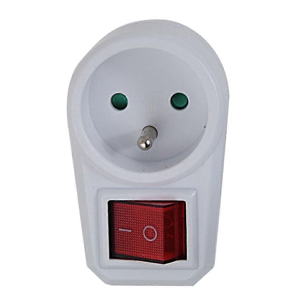 Esperanza Elec. Socket Splitter 1 Socket Switch White
