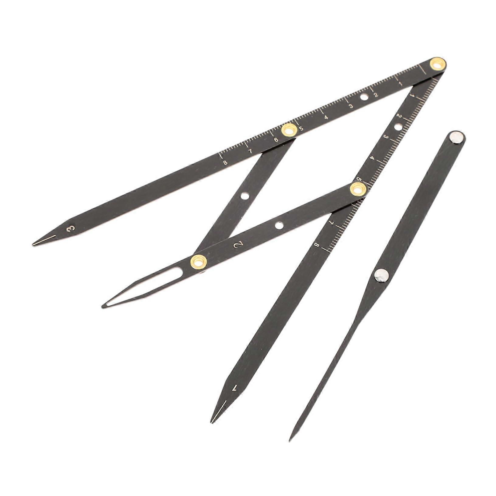 Adjustable Stainless Steel Eyebrow Mapping Tool - Microblading Ruler for Precision Shaping and Beginners