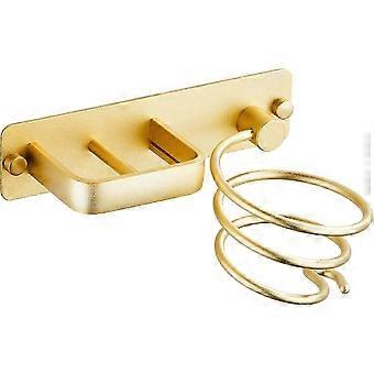 Hair Dryer Holder Hairdryer Straightener Station Wall Mounted Spiral Shelf Bracket Stand Hanger Organizer Blow Storage with Cable Tidy Rack - L