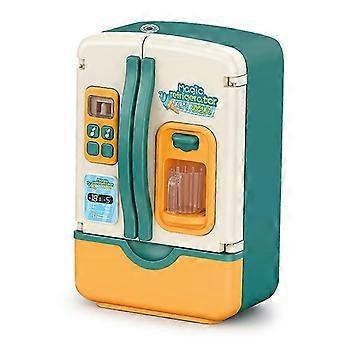 Pretend Play Fridge Toy with Ice Dispenser for Kids, Play Kitchen Set with Accessories for Boys & Girls