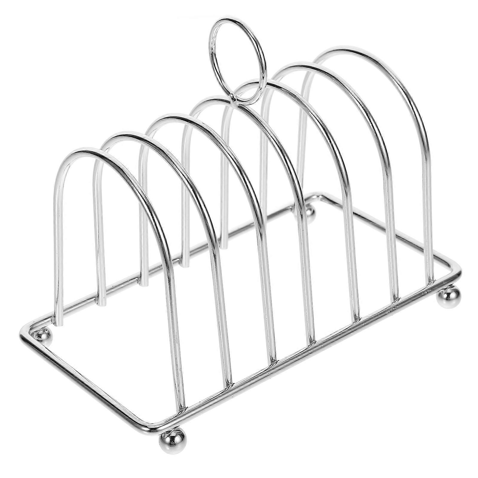 Toast Rack Metal Slice Bread Rack Desktop Slice Toast Stand Kitchen Gadget
