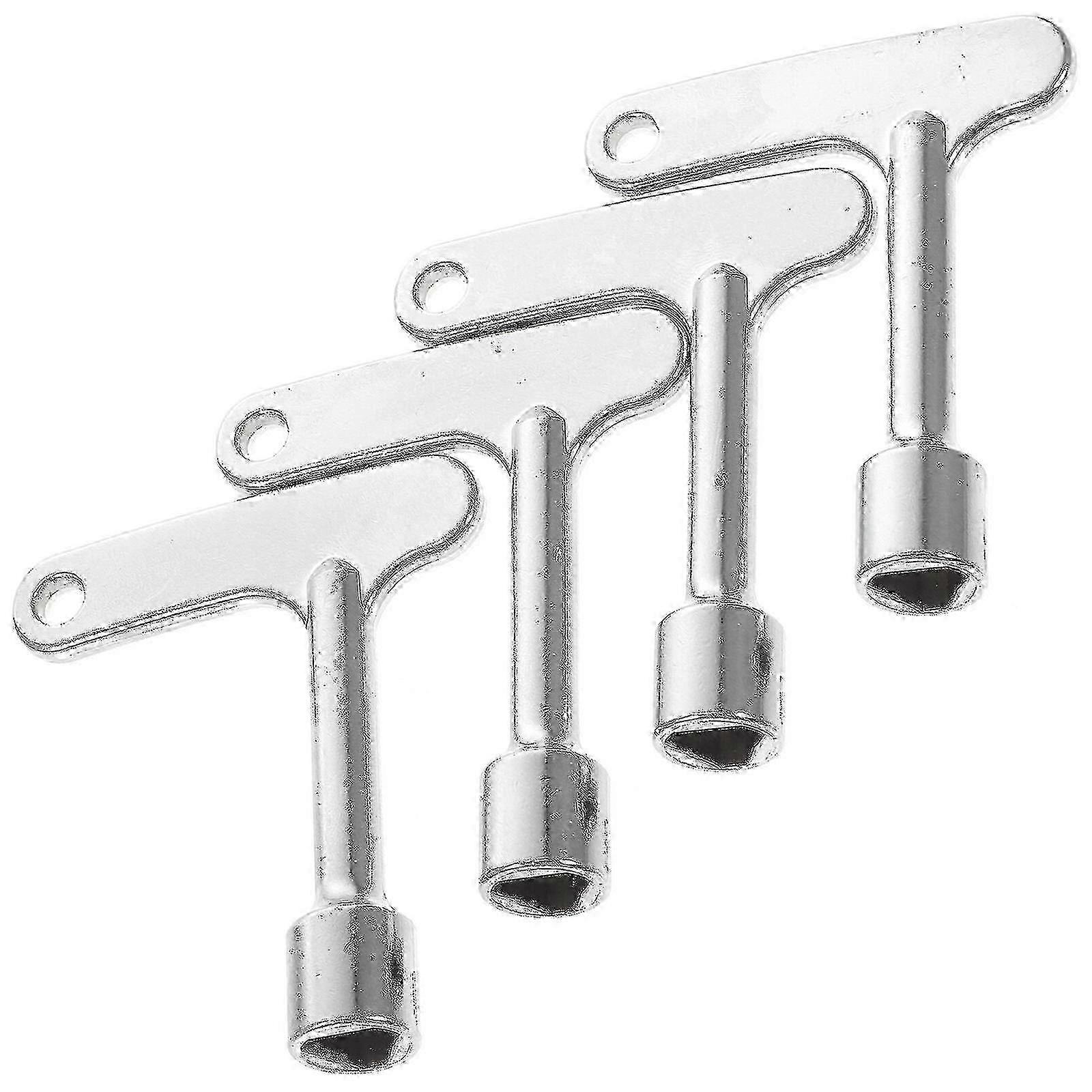 4pcs Elevator Key Elevator Service Key Triangle Panel Lock Triangle Spanner-Good