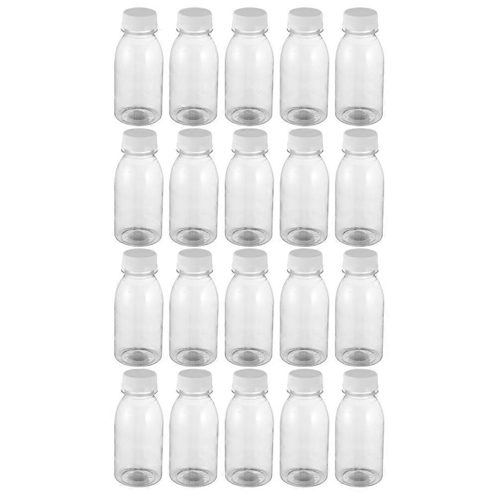 20pcs Empty Plastic Juice Bottles Drink Containers Portable Beverage Bottles