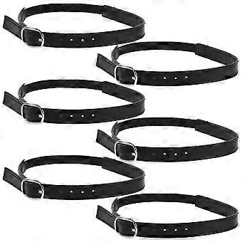 3 paar hoge hakbandjes: verstelbare antislip enkelbandjes - elastische veterspanners - veilige accessoires voor pumps, sandalen en bruidshakken (zwart)