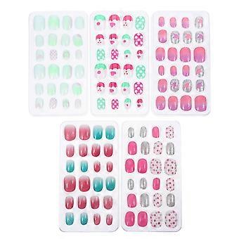False Nail Tips Fake Nails for Kids 10 Boxes DIY Artificial Nail Art
