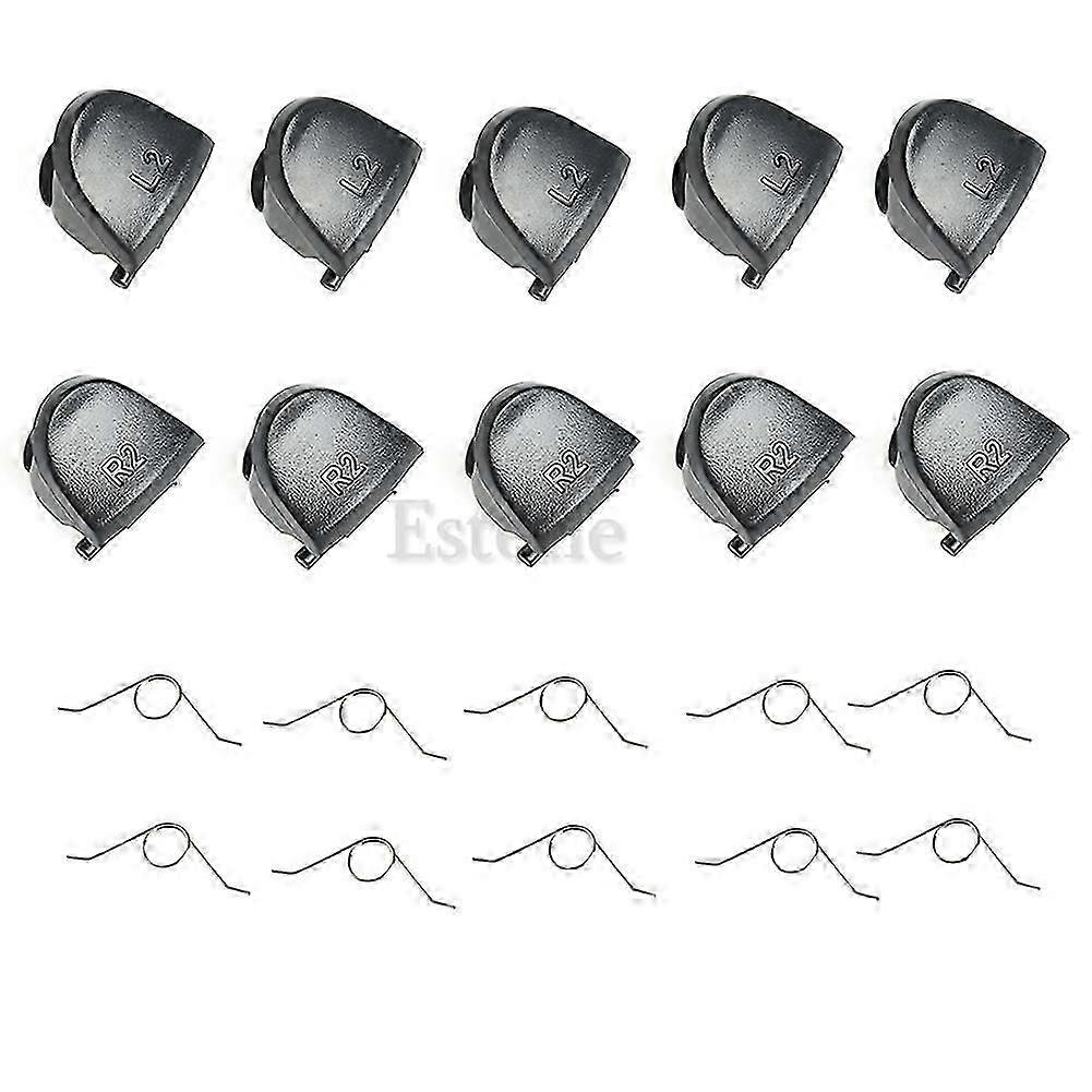 10x Replacement Button Set with Springs L2 R2 Trigger Buttons Suitable for