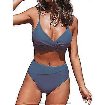 Women's One Piece Swimsuit Ruffled Lace Up Beach Swimwear Tummy Control Bathing Suit Swimming Costume