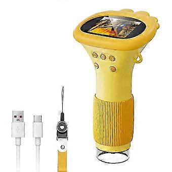 Microscópio Digital Portátil Infantil 2025, Mini Microscópio USB HD 1000X Compatível com PC