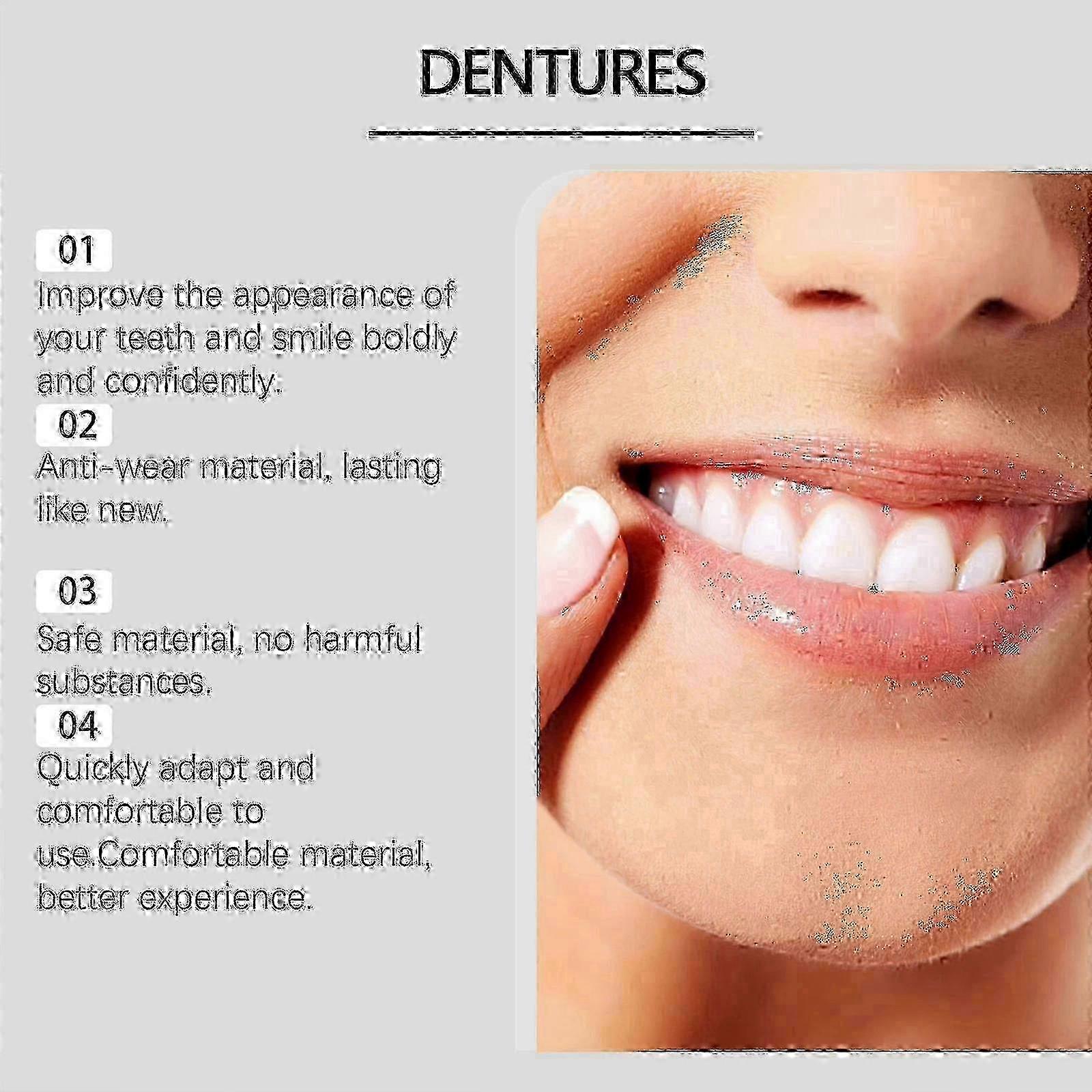 Full Denture Set Upper Lower Natural Fit