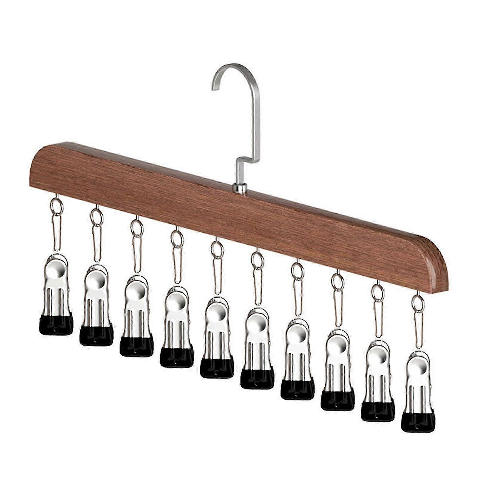 Platzsparender Kleiderbügel mit 10 Clips