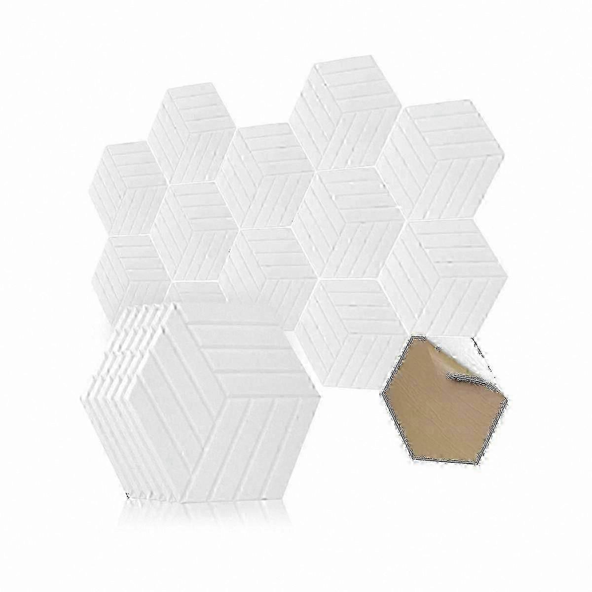 Hexagonal Self-Adhesive Sound Absorbing Panels, 12 Pack