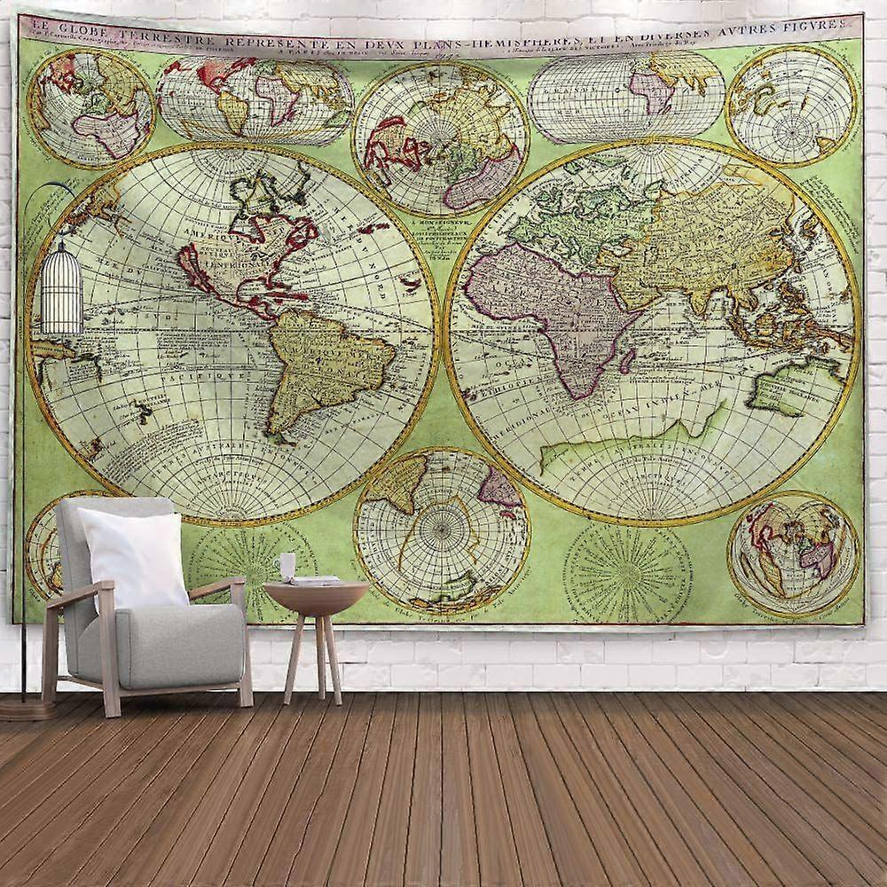 World Map Decorate Flag HY2762