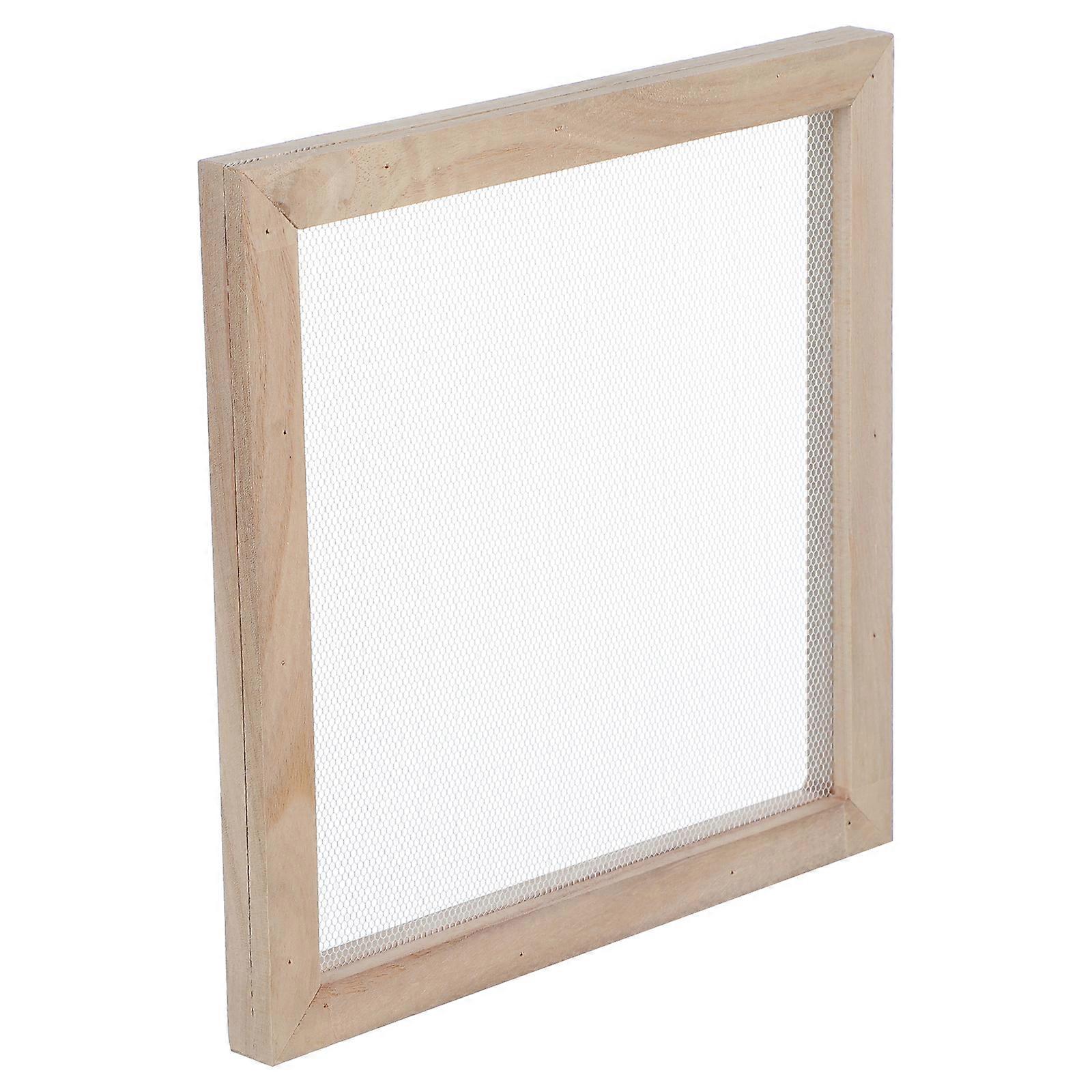 DIY Paper Making Screen Wooden Frame for Educational Use 4Pcs