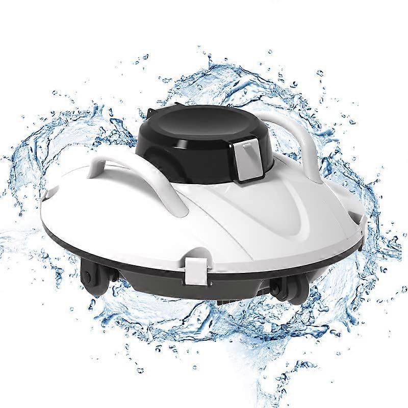 Cordless Automatic Pool Vacuum Cleaner for Above Ground Pools, Powerful Suction, 110 Min Runtime