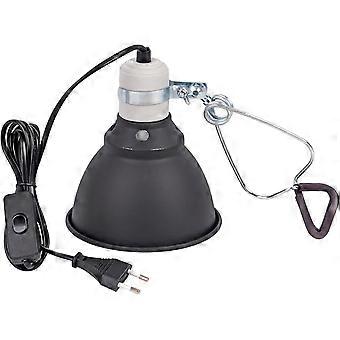 Deep Dome Clip-On varmelampeholder, 5,5 tommer, skildpaddevarmer, krybdyrakvarium, netdæksel