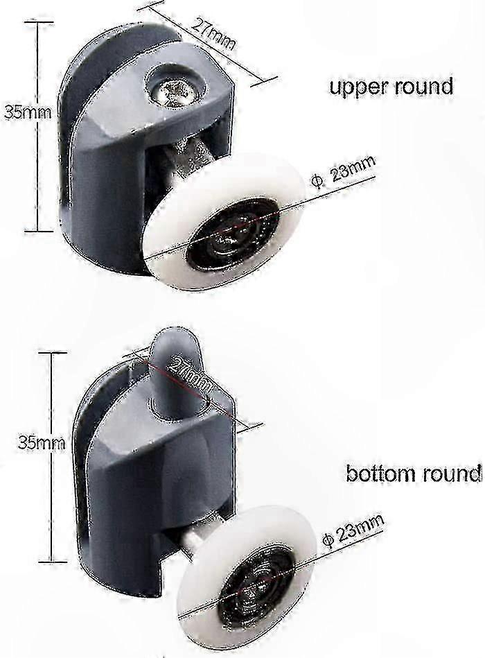 8-Pack Sliding Shower Door Rollers for Smooth Operation