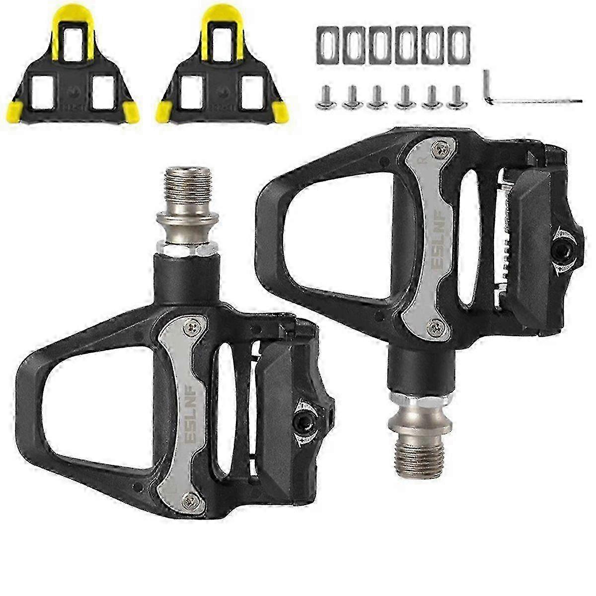 Bicycle Self Locking Pedal Cleat Compatible with SPD SL System with Locking Plate