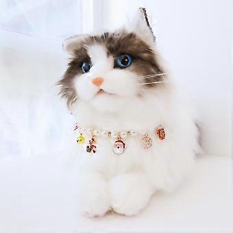 Bowknot Katzen Halsband Dekorative Einstellbare Weihnachten Anhänger Dekor Haustier Halsband für Hund