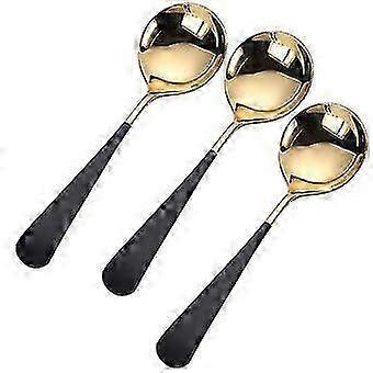 3pcs Kitchen Tableware, Stainless Steel Soup Spoons