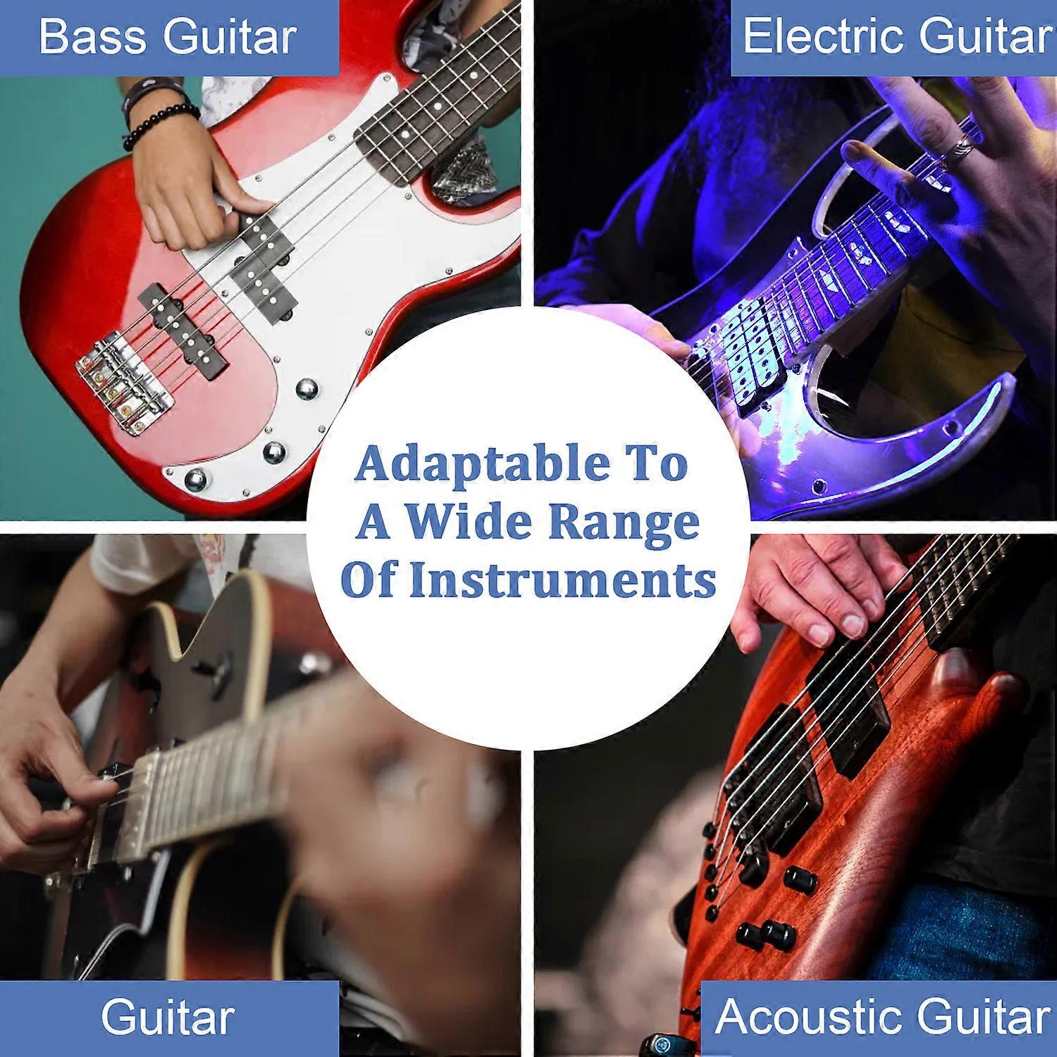 Ergonomic Stringed Instruments Picks, Clear ABS, Square Box Storage