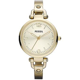 Fossil Georgia Quartz Analog Women Watch with ES3084 Gold Plated Stainless Steel Bracelet