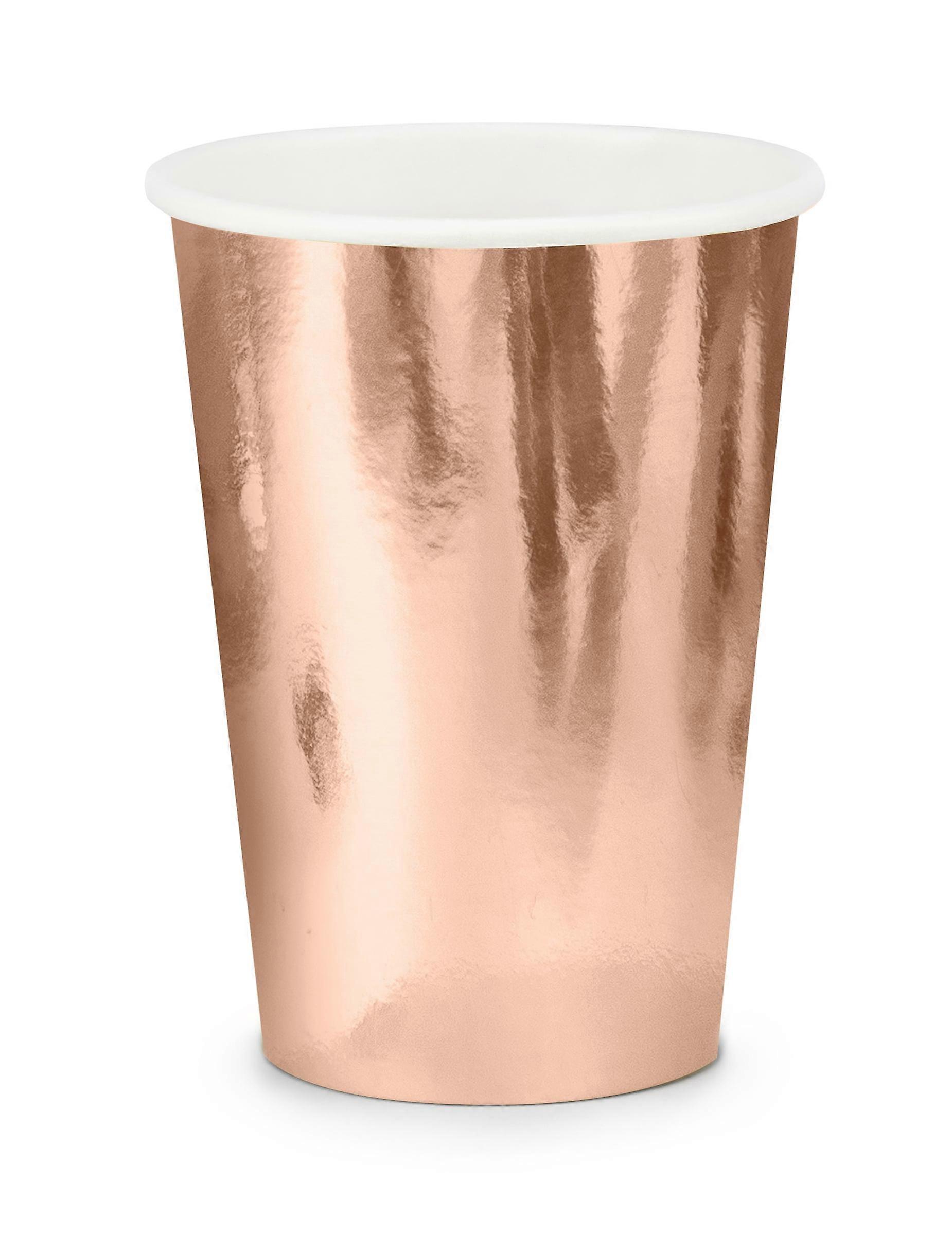6 gobelets rose gold 220 ml
