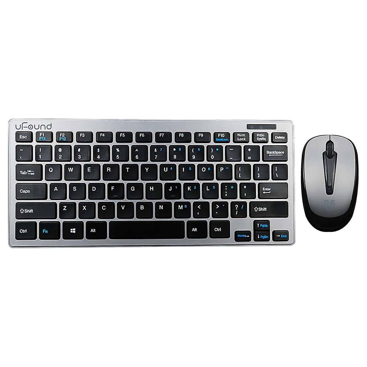 Wireless Keyboard & Mouse Set Business Office Silent 78 Keys Keyboard 1200dpi Mouse Kit For Mac Os Windows