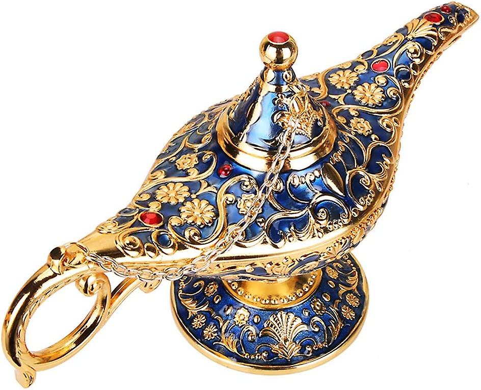 thumbnail image 2 of Vintage Aladdin Genie Lamp Rhinestone Brooch Pin Costume Jewelry 2 of 13