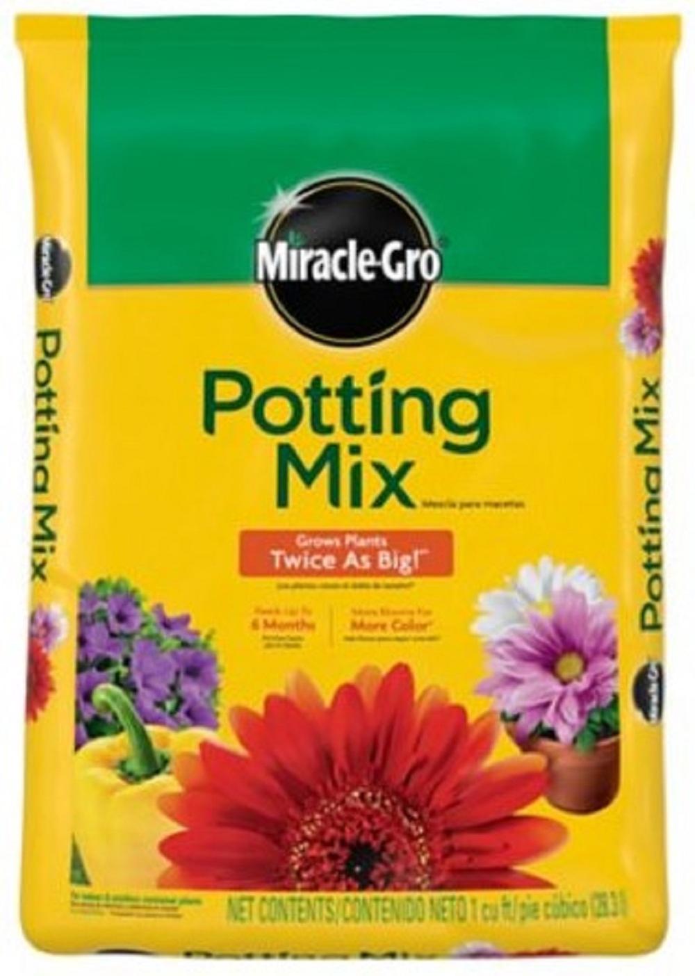 Miracle-Gro 75651300室内外盆栽混合物 1 立方英尺