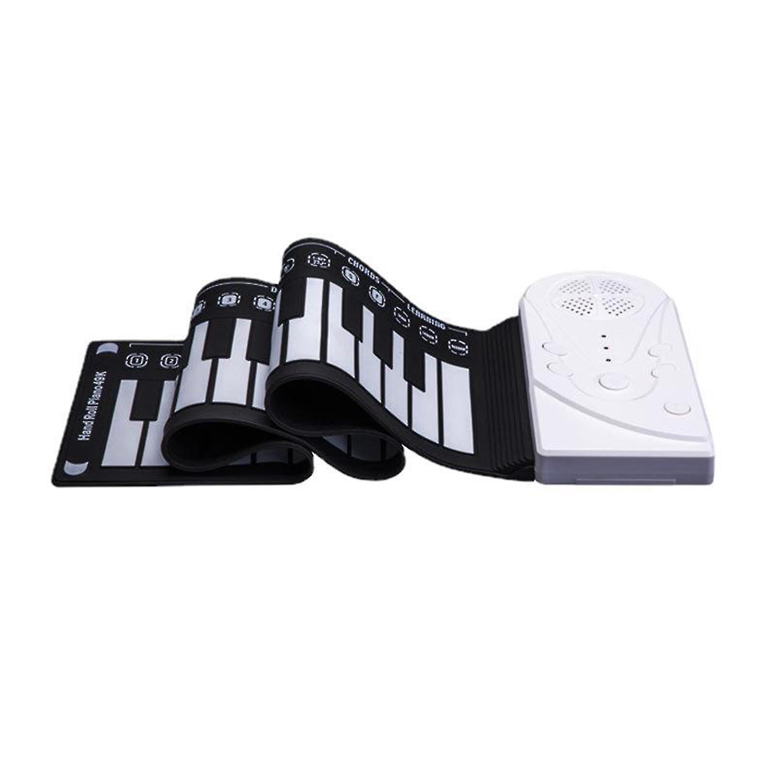 Portable Rolled Piano 49 Keys Soft Silicone Digital Piano With Foldable Keyboard Educational Gift For Kids Beginners New
