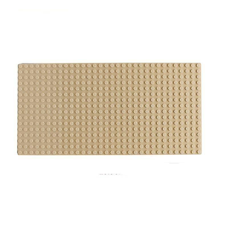 32X16 Beige Plastic Assembly Blocks Base Plates Figures City Classic