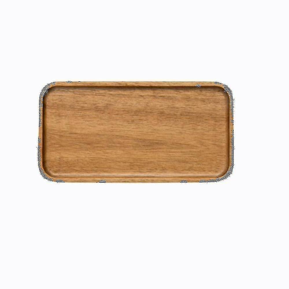 Serving Tray, Rectangular Solid Wood Flat Bottom Plate, Fruit Plate, Saucer, Tea Tray, Dessert Pla