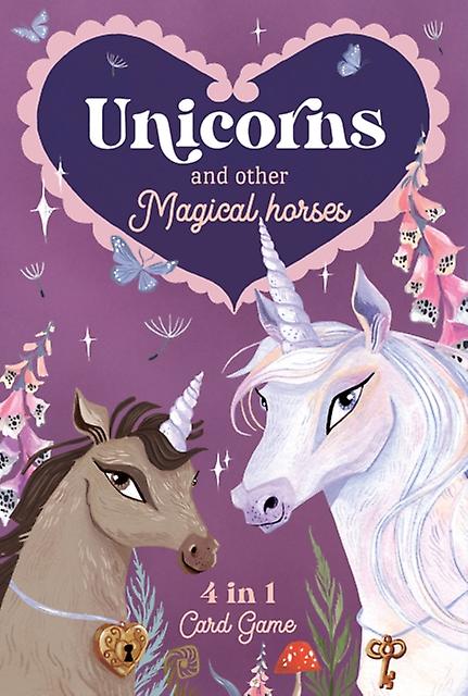 Unicorns Amp Other Magical Horses 4 In 1 Card Game Game Book