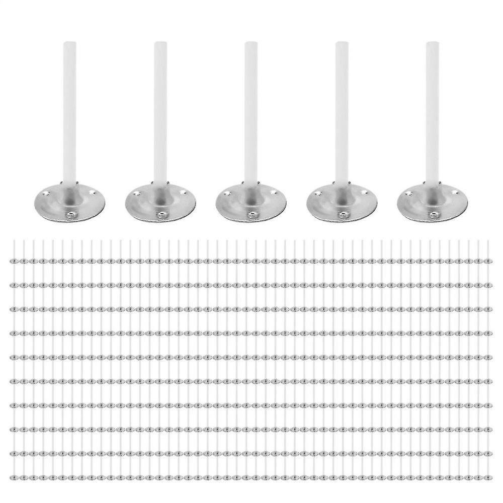 500pcs Candle Wicks 1 Inch Low Smoke Candle Wick With Metal Tabs Tea Light Wicks For Candle Making