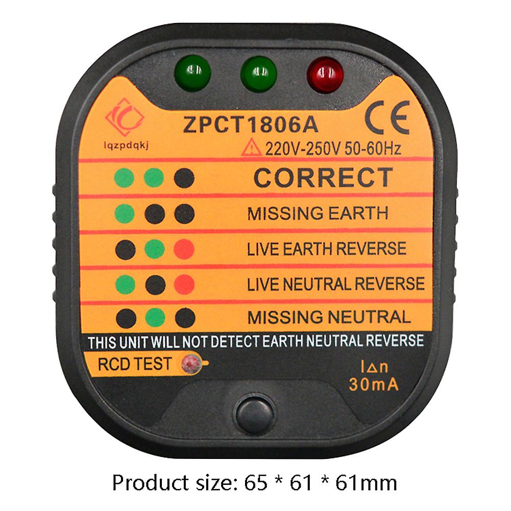 Electric Tester Smart Power Socket Safety Leakage Voltage Detector Circuit Breaker Findersafety Line Detector Instruments