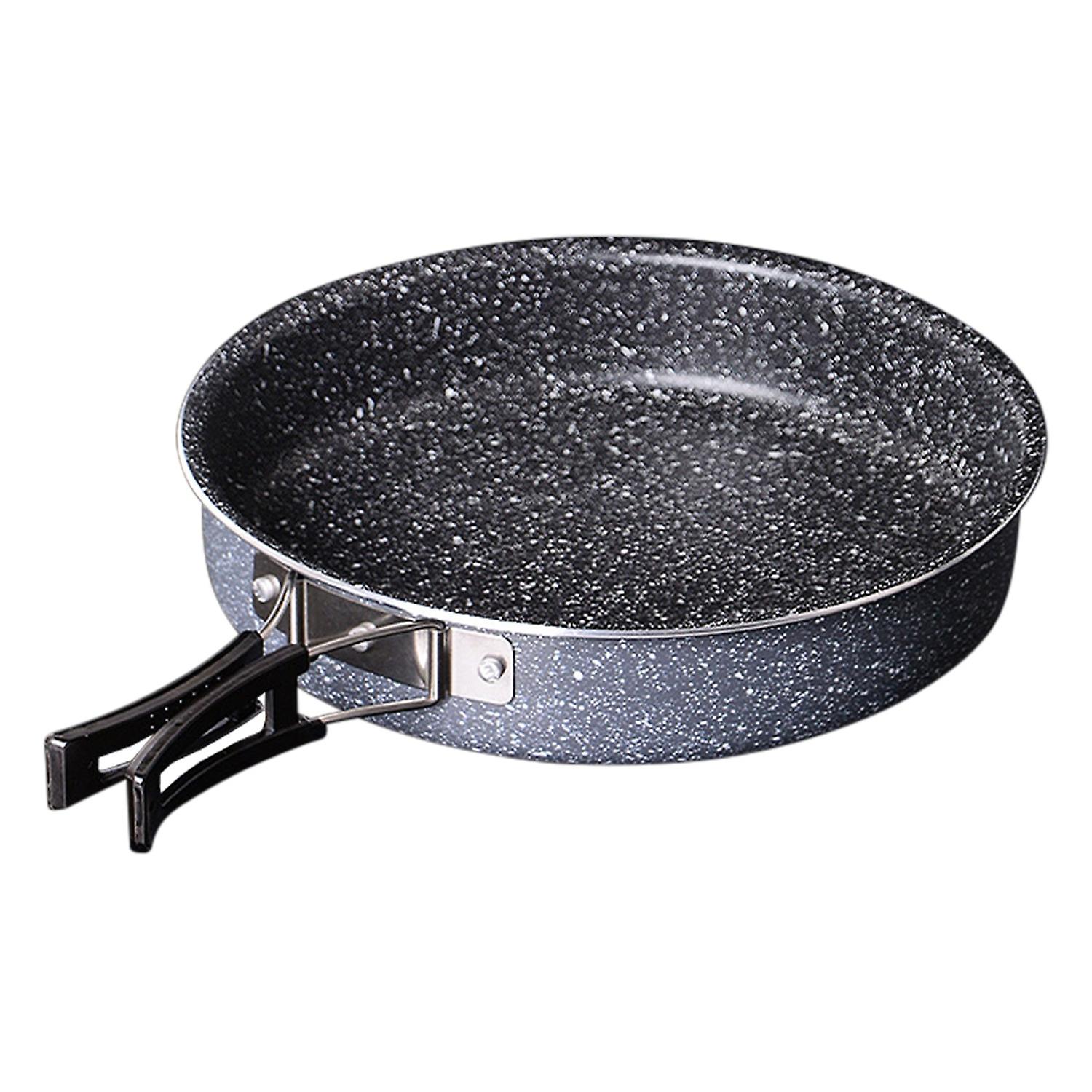 Lightweight Collapsible Nonstick Omelet Pan Outdoor Folding Quick Heating Omelet Maker Fry Pan for C