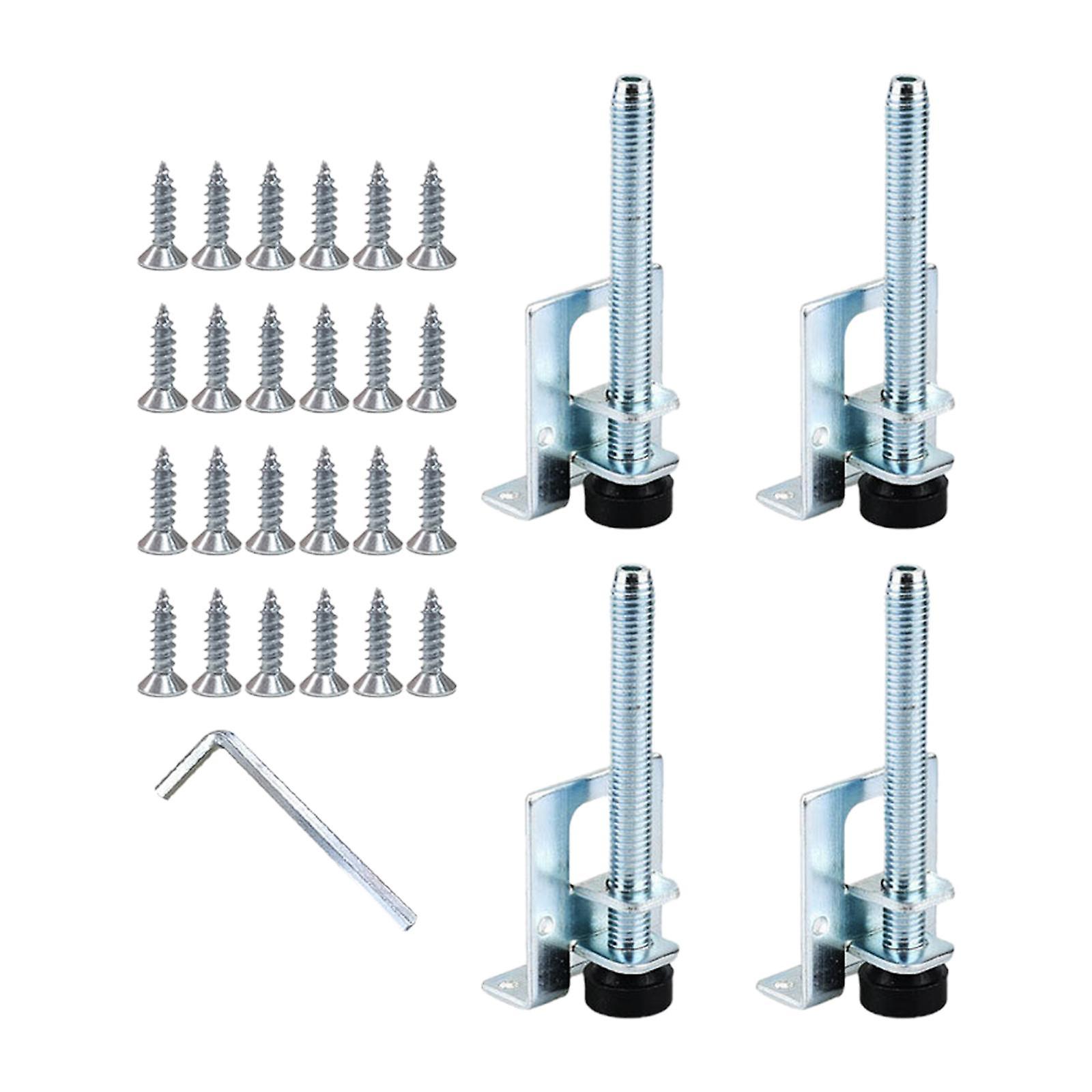 4 stykker møbeludjævningsben justerbare støttefødder til sofa sofa a