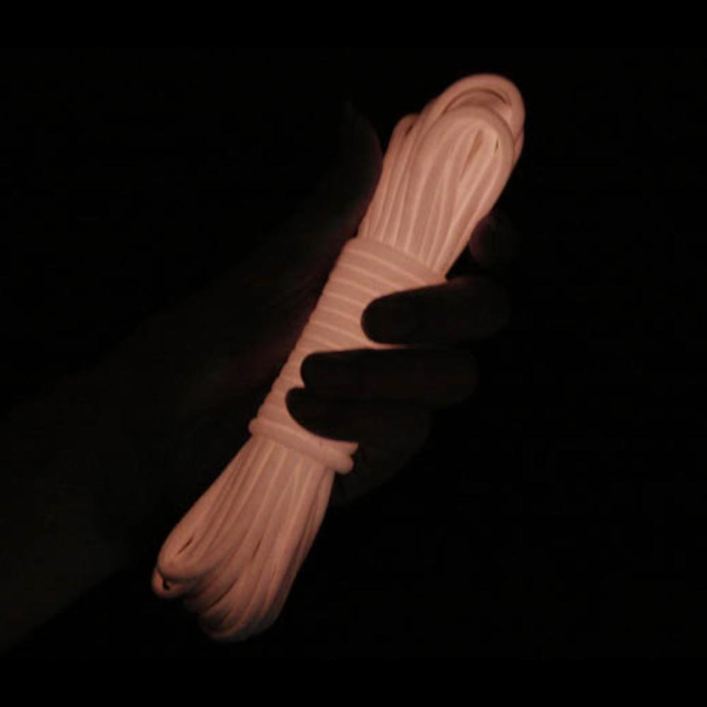 Luminous Paracord Rope Lanyard 9 Cores Outdoor Survival Glow in the Dark Parachute Rope Pink