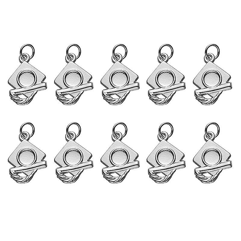 The New 20pcs Graduation Hat Pendant Charm