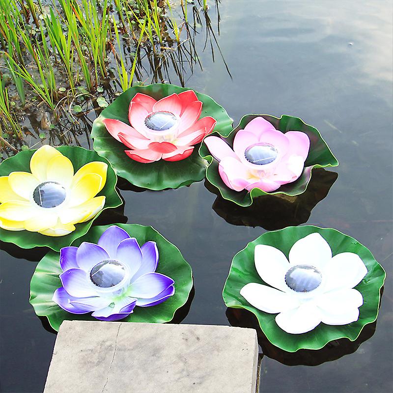 Floating Pool Light, Solar Powered Pond Light, Changing Floating Lotus Flower Light