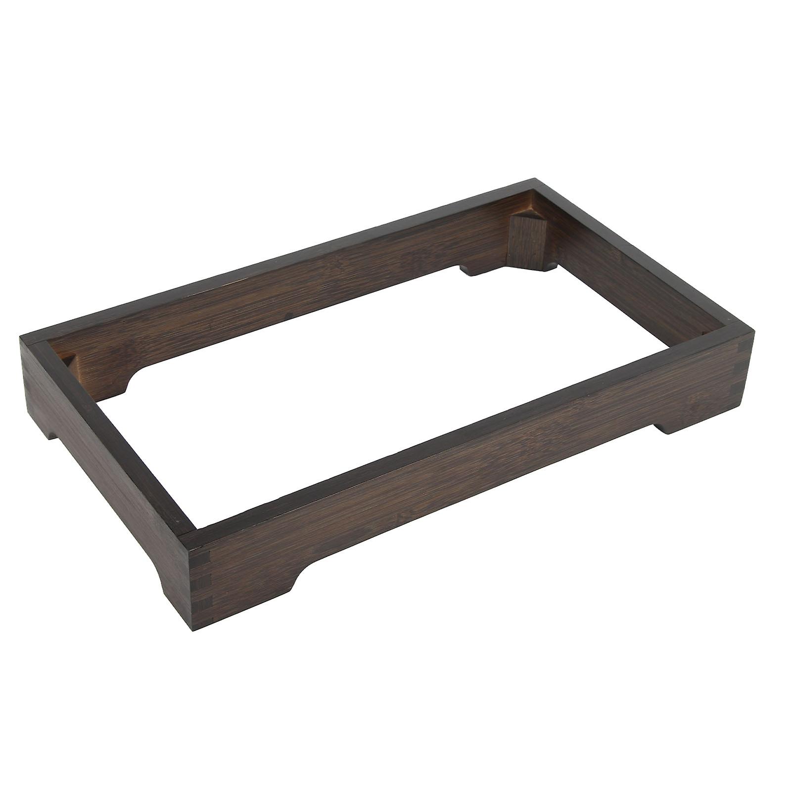 Induction Cooker Wood Frame Minimalist Stable Embedded Electric Tea Stove Base Frame for Tea Cooking Accessories