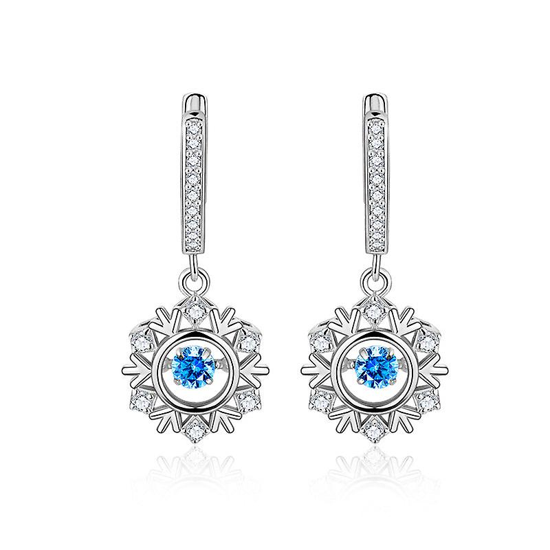 Earrings For Women Girls Stud Pack Drop Dangle Jewelry Fashion S925 Sterling Silver Pulsatile Heart Diamond