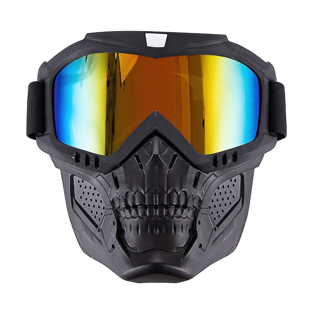Motorcycle Goggles with Removable Face Mask